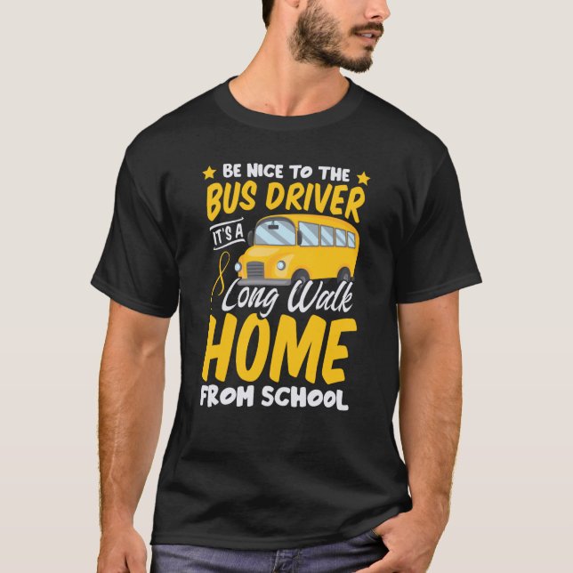 T-shirt Chauffeur Passion Bus Humour Profession sarcastiqu (Devant)