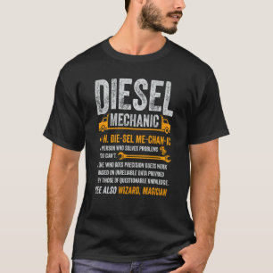 T-shirt Chauffeur semi-conducteur de camion diesel