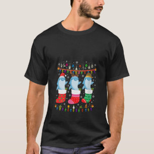 T-shirt Chaussettes de Noël dauphin affreux Sweater Paj