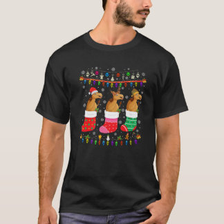 T-shirt Chaussettes de Noël moches Chandail de Noël Pajam