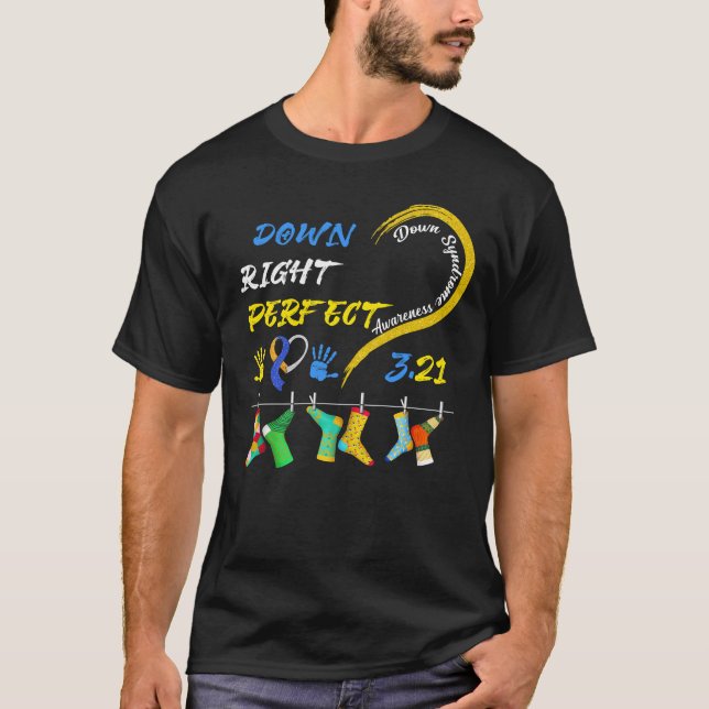 T-shirt Chaussettes de sensibilisation de la Journée mondi (Devant)
