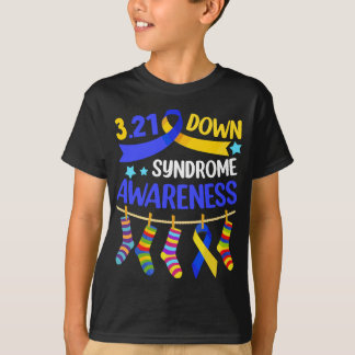 T-shirt Chaussettes de sensibilisation de la Journée mondi