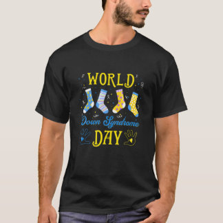 T-shirt Chaussettes de soutien de la Journée mondiale du s