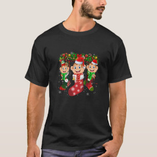 T-shirt Chaussettes singes Noël Funny Famille Pyjamas Chr