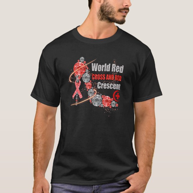 T-shirt Chaussure Diamond World Croix Rouge et Croissant R (Devant)