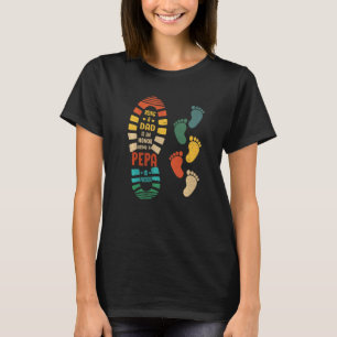 T-shirt Chaussure Pepa Homme Avec Petites Empreintes