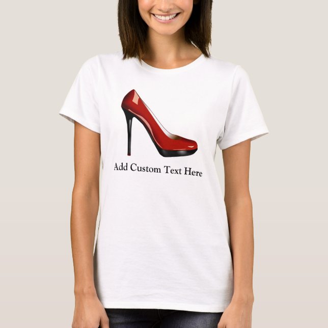 T-shirt Chaussure rouge sassy (Devant)