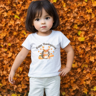T-shirt Chaussure Toddler Bon thanksgiving Hérisso