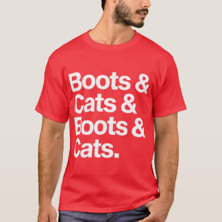 T-shirt Chaussures Cats Boots Cats Musique House amis