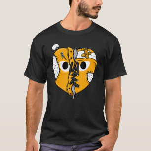 T-shirt Chaussures Coeur OG Jaune orteil 1 s Correspondant