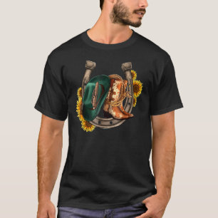 T-shirt Chaussures de Casquette de Cowboy Boots de Cowboy 