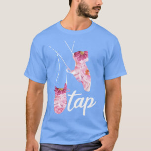 T-shirt Chaussures de danse à claquettes florales