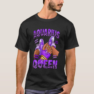 T-shirt Chaussures de sport Afro Queen Fille Verseau Anniv