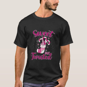 T-shirt Chaussures d'hiver rose doux mais torsadée