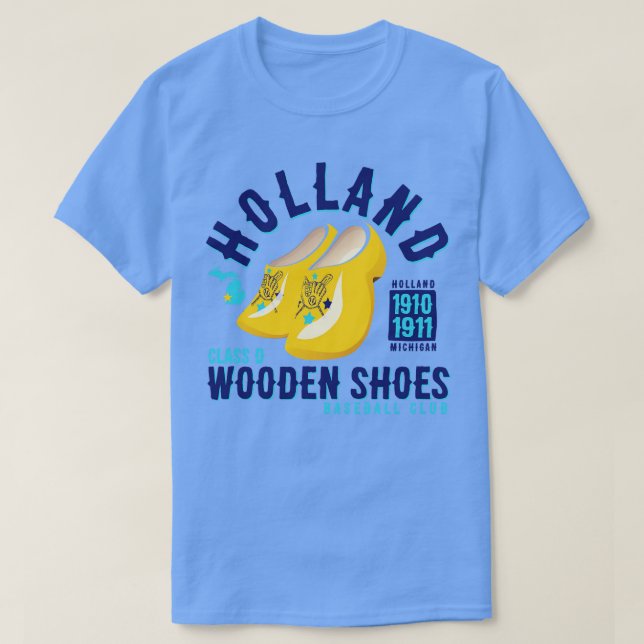 T-shirt Chaussures en bois Holland (Design devant)