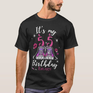 T-shirt Chaussures Femme C'est Mon 55e Anniversaire Escarp