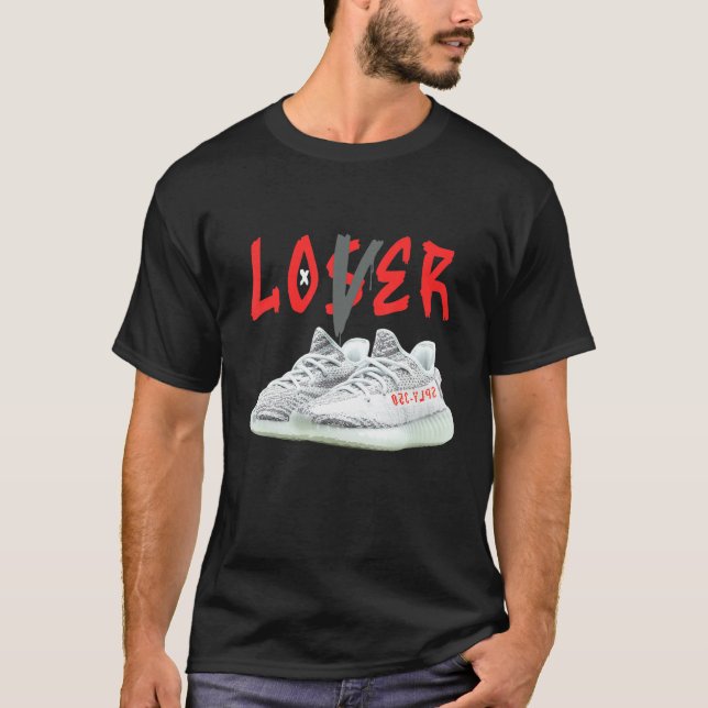 T-shirt Chaussures Loser Drip Basket Match 350 V2 Blue Tin (Devant)