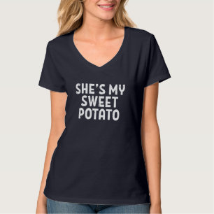 T-shirt Chaussures Ma Douce Pomme De Terre Couples À Corre
