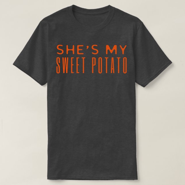 T-shirt Chaussures Ma Pomme De Terre Sucrée Je Yam (Design devant)