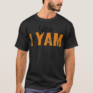 T-shirt Chaussures Ma pomme de terre sucrée Oui Je Yam drô