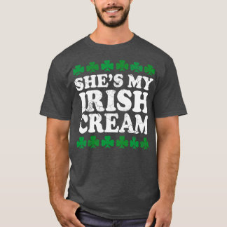 T-shirt Chaussures Mon Jour de la Saint Patrick de crème i