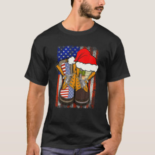T-shirt Chaussures pour vétérans de l'armée drôle Noël Noë