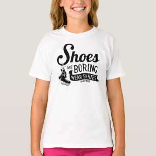 T-shirt Chaussures Sont Ennuyeux Porter Hockey Patins Fill