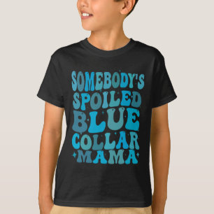 T-shirt Chaussures Spock Col Bleu Maman Super Maman Mère