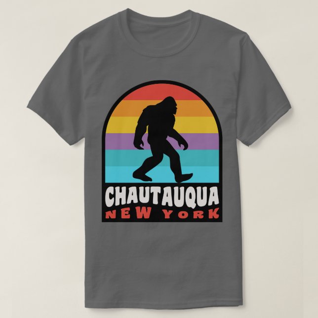 T-shirt Chautauqua Lake New York NY Retro (Design devant)