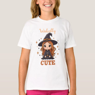 T-shirt Chauve sorcière d'Halloween   Éffrayant adorable