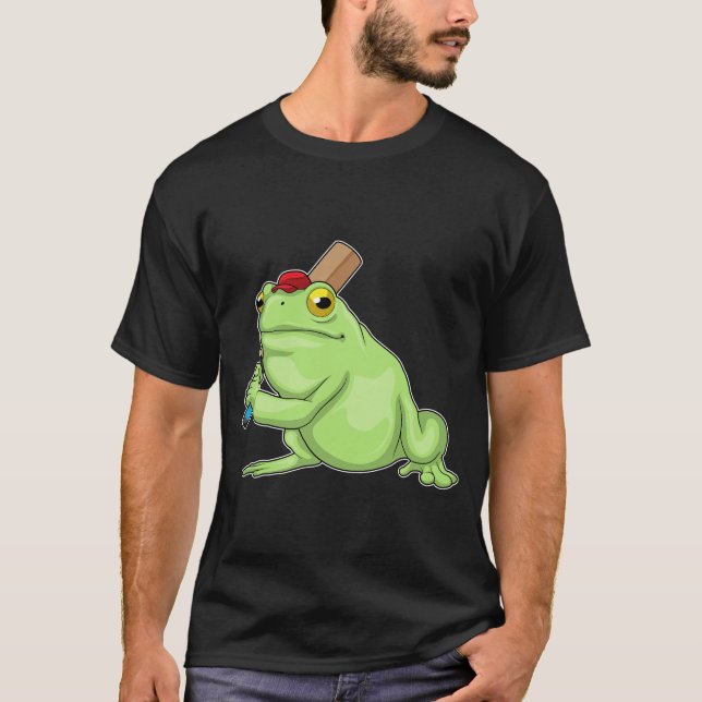 T-shirt Chauve-souris de cricket de grenouille (Devant)