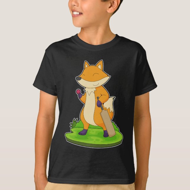 T-shirt Chauve-souris de cricket Fox (Devant)