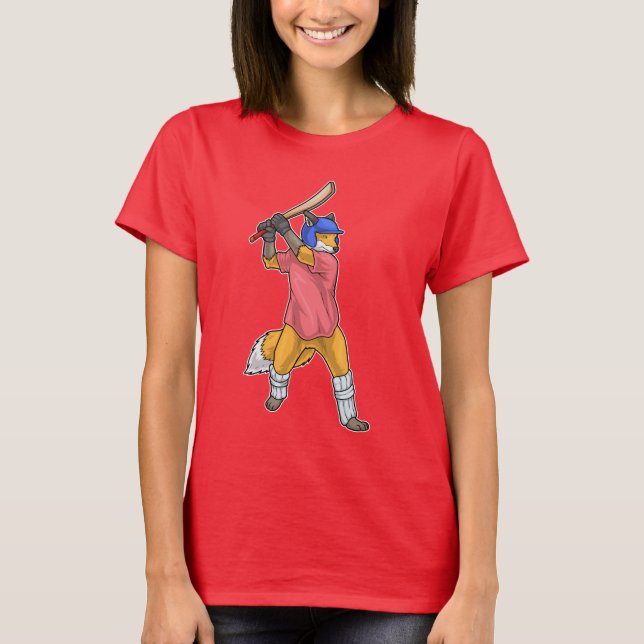 T-shirt Chauve-souris de cricket Fox (Devant)