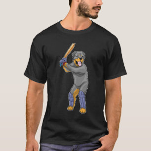 T-shirt Chauve-souris de cricket Rottweiler