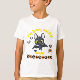 T-shirt Chauve-Souris D'Halloween éffrayante Et Mignonne