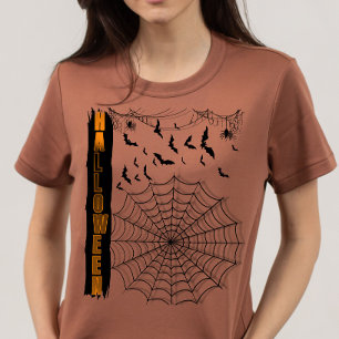 T-shirt Chauve-souris d'Halloween minimaliste