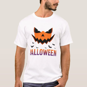 T-shirt Chauve-souris Éffrayant Monster Face Halloween