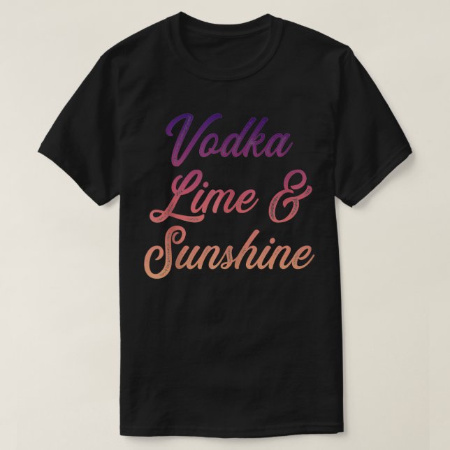 T-shirt Chaux et soleil de la Vodka (Design devant)