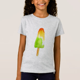 T-Shirt Chaux orange popsicle Été glaces pop art