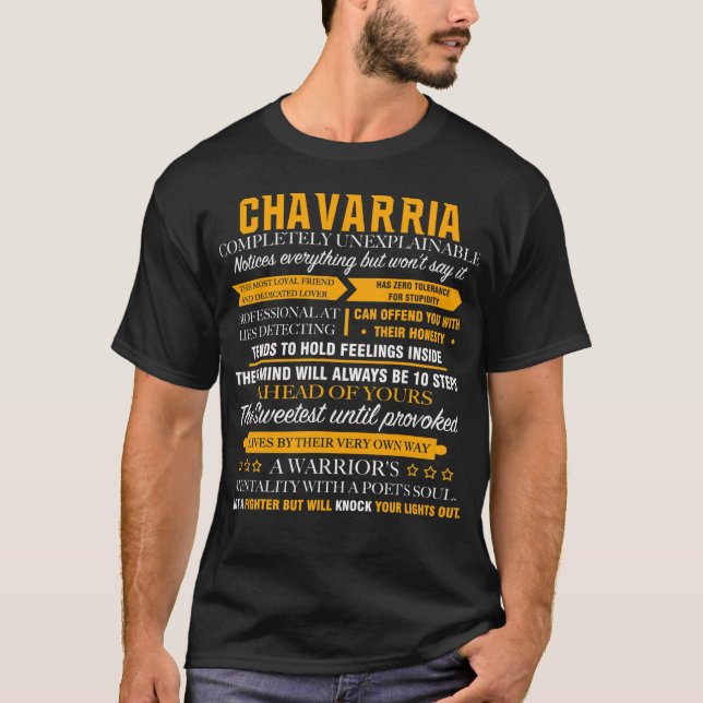 T-shirt CHAVARRIA complètement inexplicable (Devant)