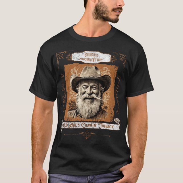 T-shirt Chawin' Tobaccy de Old Abe (Devant)