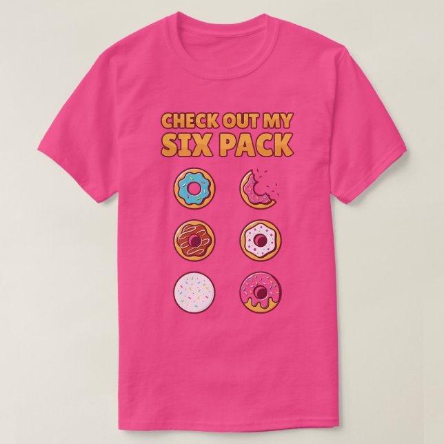 T-shirt Check out my si pack Foodie Donut  (Design devant)