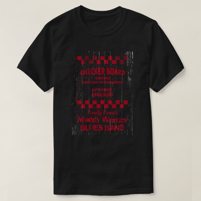 T-shirt Checkerboard Lounge Chicago Présents (Design devant)