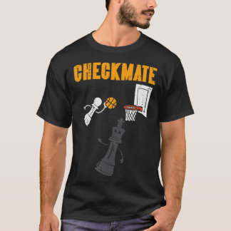T-shirt Checkmate Pawn Basketball Dunk Sur King Chess Jeu