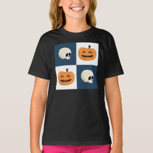 T-shirt Checks de Skulls et Pumkins