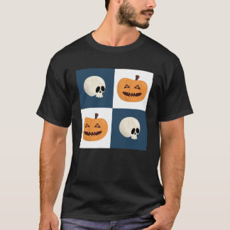 T-shirt Checks de Skulls et Pumkins