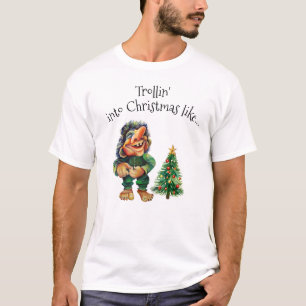 T-shirt Cheeky Christmas Troll et Tree Delight