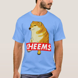 T-shirt Cheems Étiquette rouge