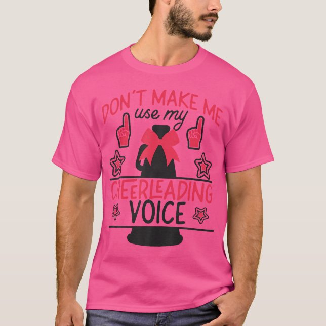 T-shirt Cheer Cheerleading Coach Dont Make Me Use My Cheer (Devant)