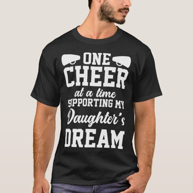 T-shirt Cheer Dad Cheerleading Cheerleader Support Daughte (Devant)